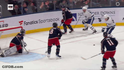 Hockey Player 55 Being Chased GIF