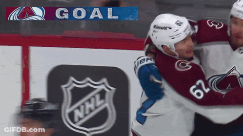 Hockey Player 62 Hugging Another Player GIF