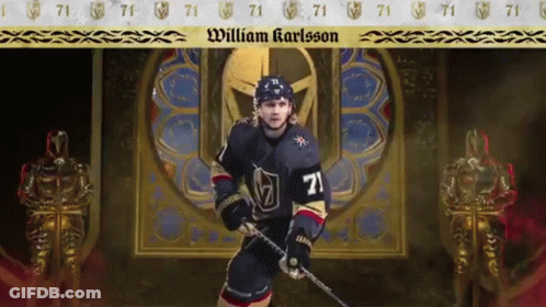 Hockey Player 71 At Stained Glass Window GIF