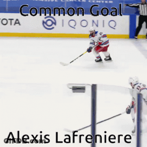 Hockey Player Alexis Lafreniere On Ice GIF