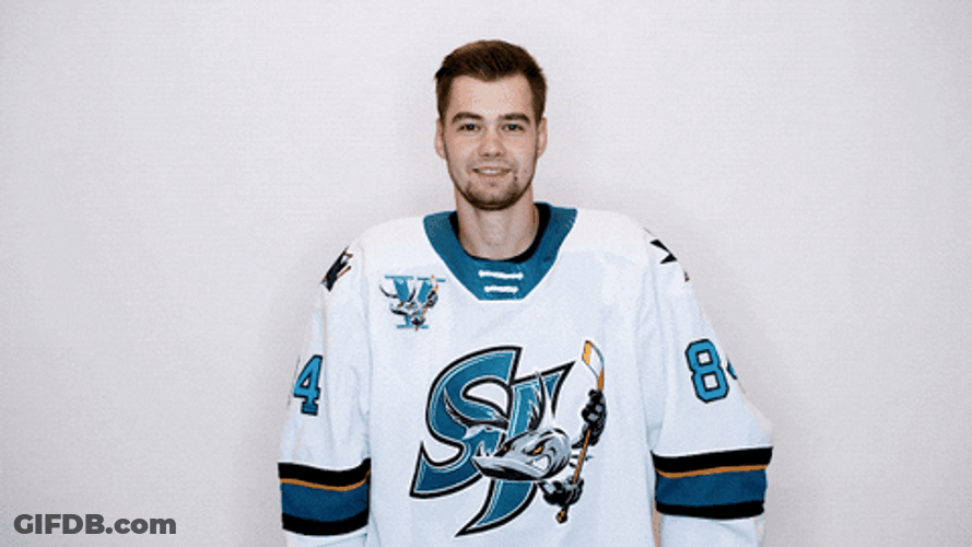 Hockey Player Bang Bang GIF