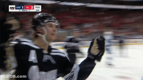 Hockey Player Celebrates Goal Against Vancouver GIF