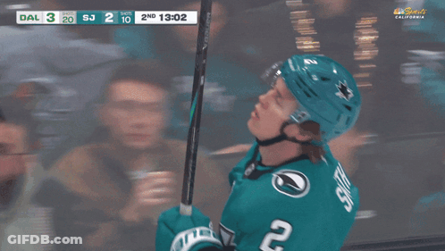 Hockey Player Celebrating Goal GIF