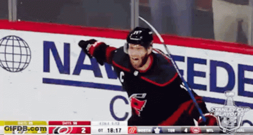 Hockey Player Celebrating Goal Na Fede GIF