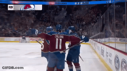 Hockey Player Corliano Jersey GIF