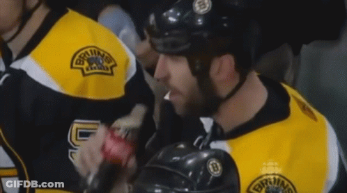Hockey Player Drinking Coca Cola GIF