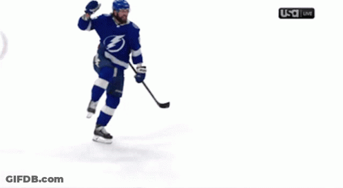 Hockey Player Hedman On Back GIF