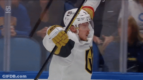 Hockey Player Helmet Says P3 GIF