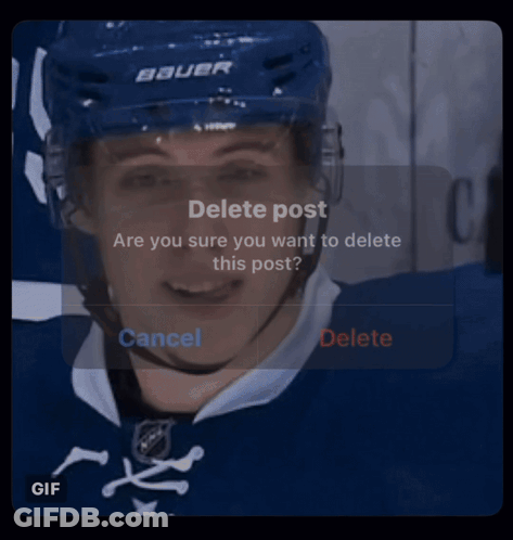Hockey Player In Bauer Helmet GIF