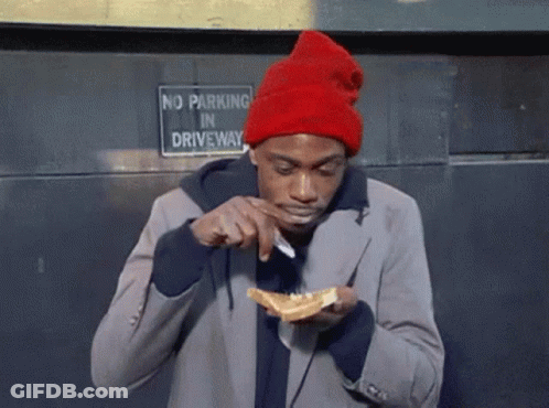 Hockey Player In Blue Jersey Says Fuck This Fish In Particular GIF
