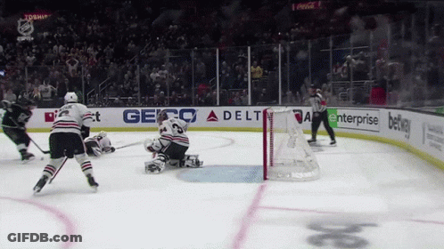 Hockey Player In Front Of Lenovo Ad GIF