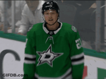 Hockey Player In Green Jersey With Star And 27 GIF
