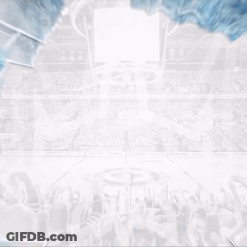Hockey Player In Helmet With Bell GIF