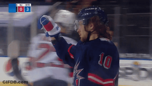Hockey Player In Jersey Number 10 GIF