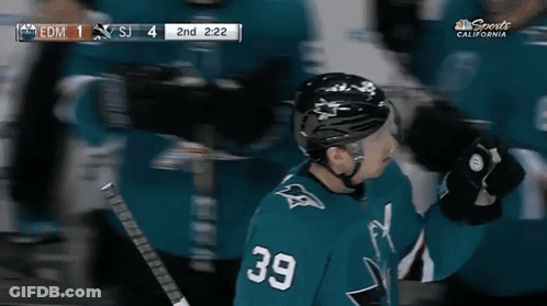 Hockey Player In Jersey Number 39 GIF