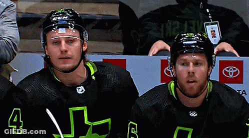 Hockey Player In Jersey Number 4 GIF
