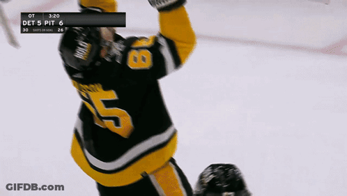 Hockey Player In Jersey Number 5 GIF