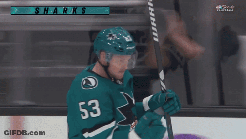 Hockey Player In Jersey Number 53 GIF