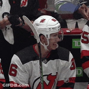 Hockey Player In Jersey Number 6 GIF