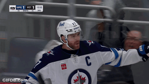 Hockey Player In Jersey Number 7 GIF