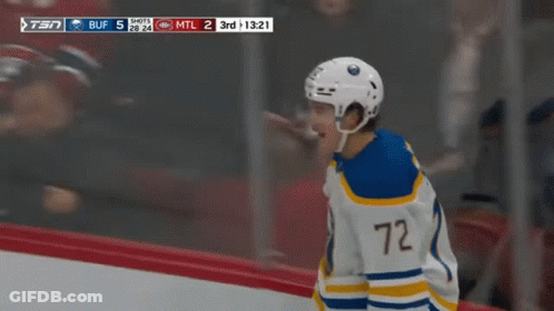 Hockey Player In Jersey Number 72 GIF