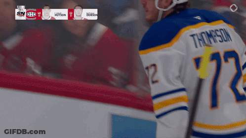 Hockey Player In Jersey Number 72 GIF