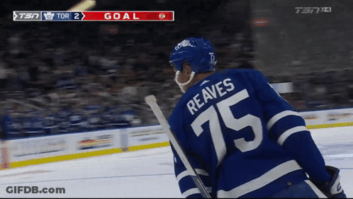 Hockey Player In Jersey Number 75 GIF