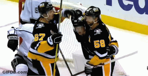 Hockey Player In Jersey Number 87 GIF