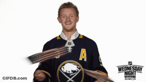 Hockey Player In Jersey Number 9 GIF