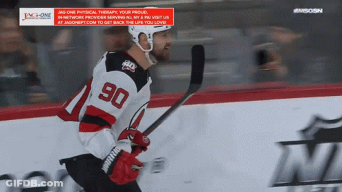 Hockey Player In Jersey Number 90 GIF