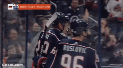 Hockey Player In Jersey Number 96 GIF
