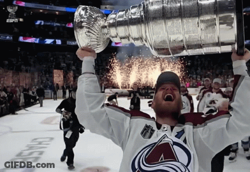 Hockey Player In Jersey With Letter A GIF