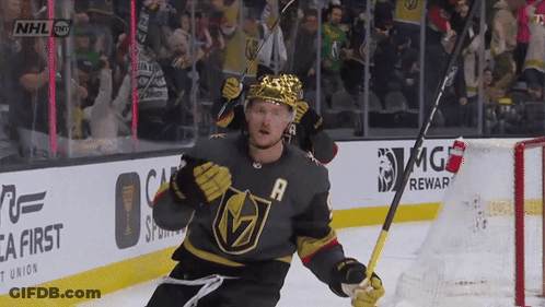 Hockey Player In Jersey With Letter R GIF