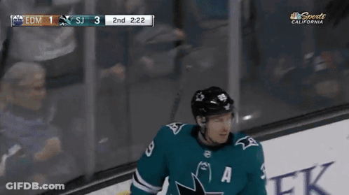Hockey Player In Jersey With Star GIF