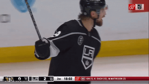 Hockey Player In LA Jersey GIF