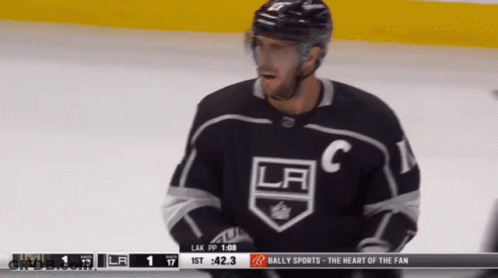 Hockey Player In LA Jersey GIF