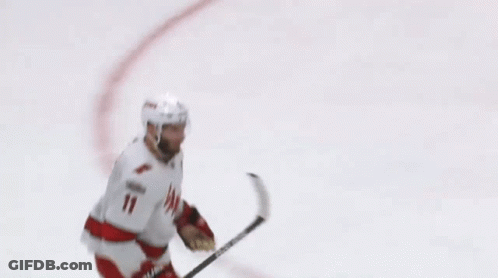 Hockey Player In Number 11 Jersey GIF
