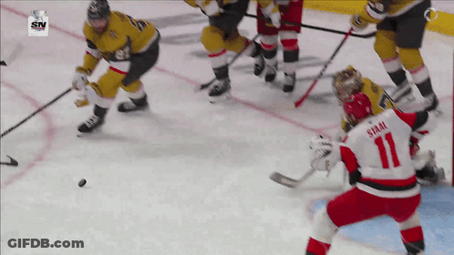 Hockey Player In Number 11 Jersey GIF