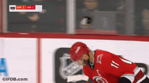 Hockey Player In Number 11 Jersey GIF