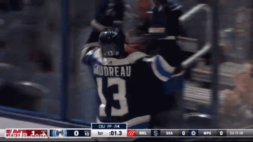 Hockey Player In Number 13 Jersey GIF