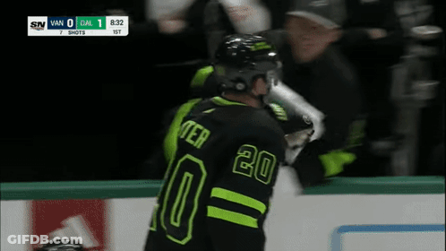 Hockey Player In Number 20 Jersey GIF
