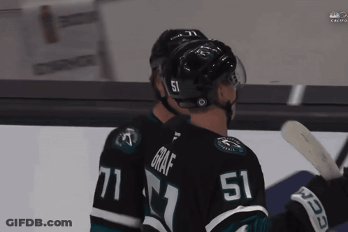 Hockey Player In Number 51 Jersey GIF