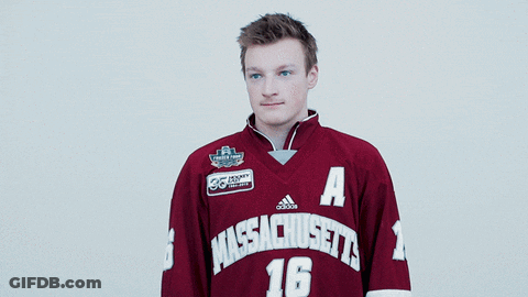 Hockey Player In Red Jersey Number A GIF