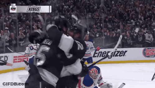 Hockey Player In White Helmet Saying American Express GIF