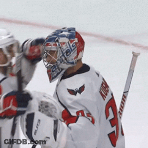 Hockey Player In White Jersey Number 23 GIF
