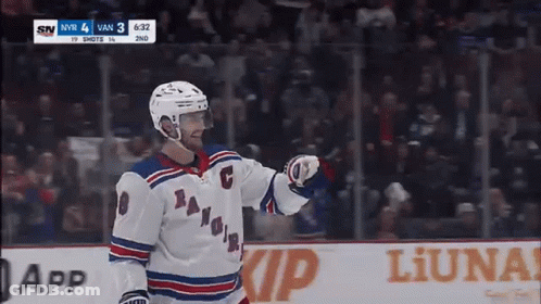 Hockey Player In White Jersey Number 8 GIF