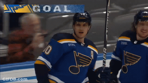 Hockey Player In Yeah Jersey GIF