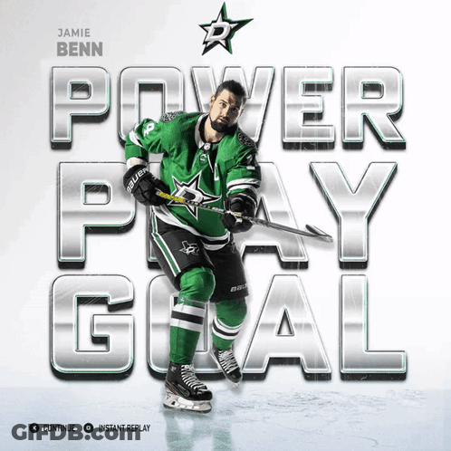 Hockey Player Jamie Benn Jersey GIF
