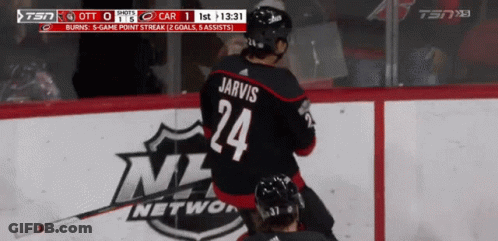 Hockey Player Jarvis Jersey GIF