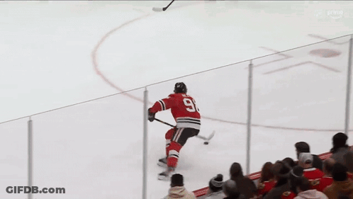 Hockey Player Lifted By Crowd GIF